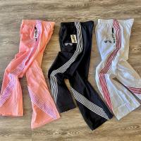 Logo personnalisé Sweatpants à briser le vent Joggers Pantalon à rayures de nylon Pantalon à large jambe Pantalon de sueur Pantalon et pantalon larges pour hommes