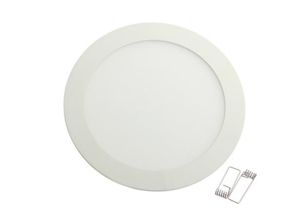 Ultra - Thin Round LED Flat Panel Light 85V - 265V Recessed For Living Room