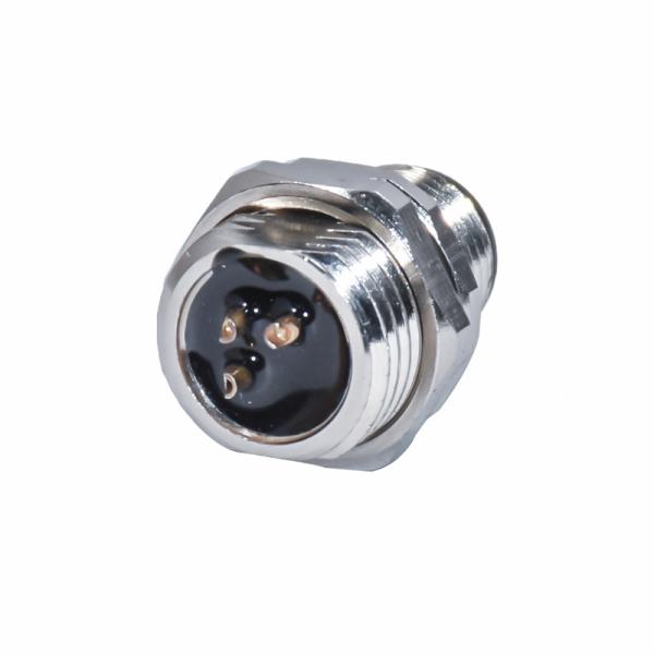 Rohs PA66 M12 Panel Mount Connector Uls M12 Right Angle Connector