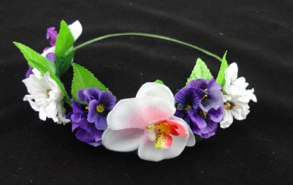 Flower head band