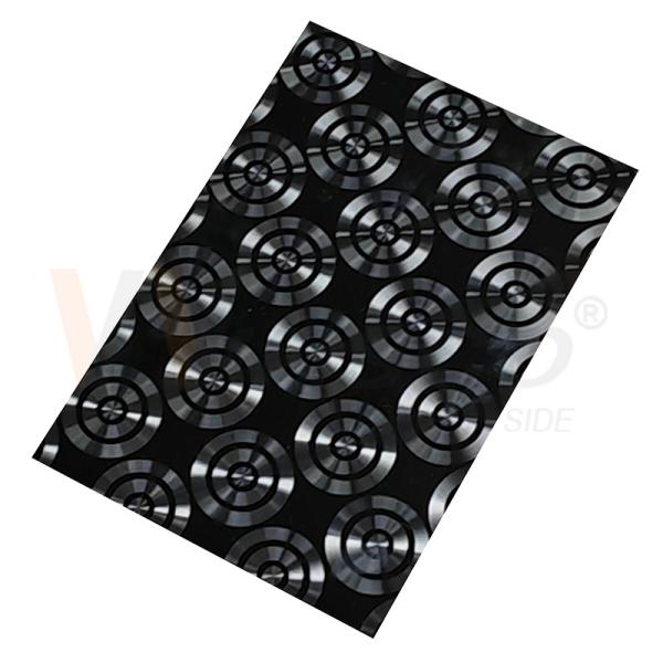 AISI 201 304 316 CD Polishing Black Titanium 3D Laser Ornamental Stainless Steel Sheet