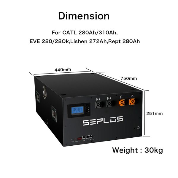 EU Warehouse 16s 48v Lifepo4 Battery Case BMS 15kwh Diy Lithium Battery Kit for Solar Energy Storage System