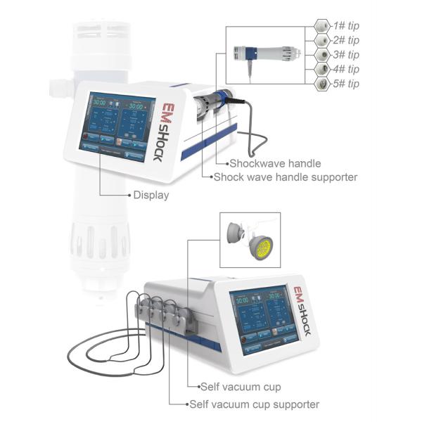 2 In 1 Shockwave Ed Machine For Sport Injury Muscle Problem