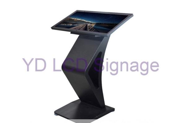 Interactive LCD Touch Screen Information Kiosk Floor Standing Installation