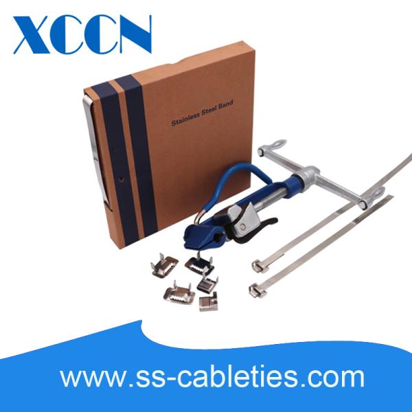 Construction Advanced Cable Ties , Wire Reinforced Cable Ties Anti Oxidative