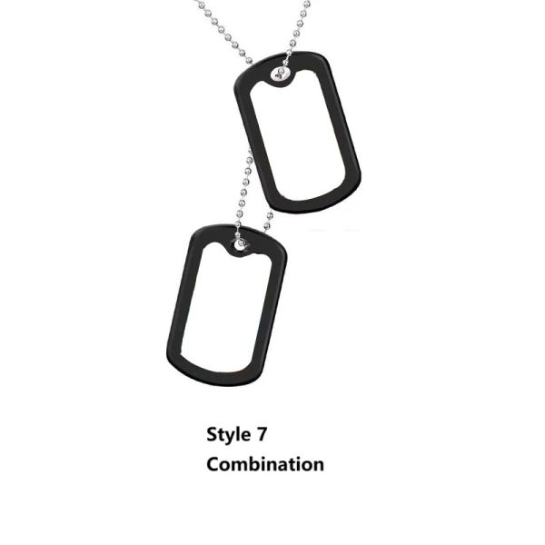 Personalized Blank Stainless Steel ID Metal Dog Tags Name Tag Sublimation Dog Tag Blanks