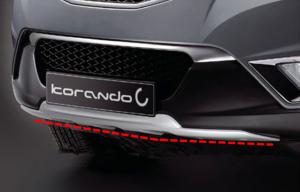 Durable Front Car Bumper Guard / Bumper Cover for Ssangyong Korando(C200) 2011