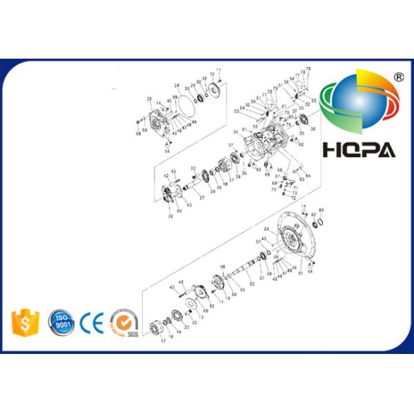 Экскаватор главного насоса ЗС120-6 гидравлический разделяет набор уплотнения на экскаватор 4463047 Хитачи