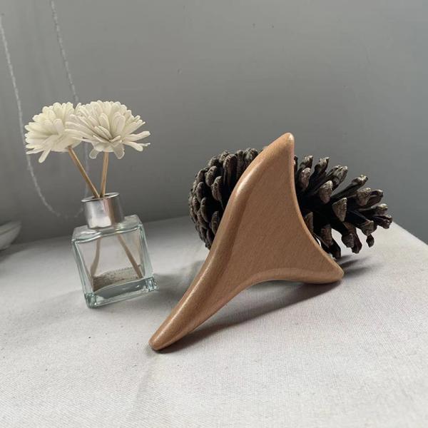 Body Muscles Triangular Cone TOP SALE Eco-friendly Wooden Gua Sha Massage Tools Wood Guasha Board Customized Logo Availabled