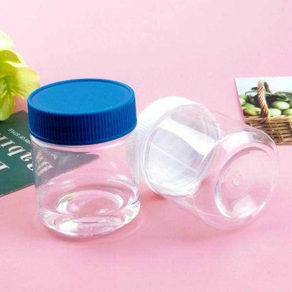 Рот 150ml завинчивой пробки PP широкий вокруг пластмасовых контейнеров для конфеты