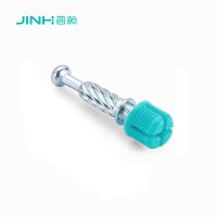 JH-2147 Minifix en acier laminé à froid en nylon, fixateur de connecteur à boulons d'étirement, conception de poignée flottée de 36 mm de longueur pour étagères