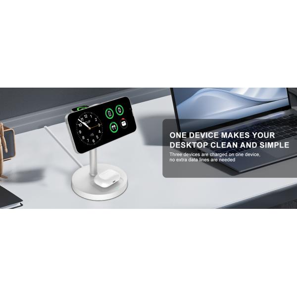 3w Max Headphone Charging Power Portable Wireless Charger With Type-C Input Port Abs Pc Material