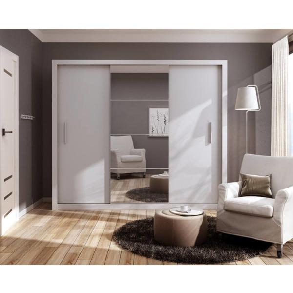 Chinese Custom Furniture Style Solid Wooden Wardrobe , Oak Wood Portable Closets