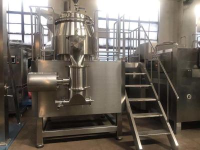 Albumin Powder High Speed Mixer Wet Granulator Machine Buttom / HMI Control