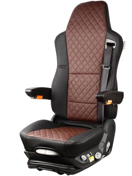 Asiento del conductor del camión con suspensión de aire con ventilación y calefacción