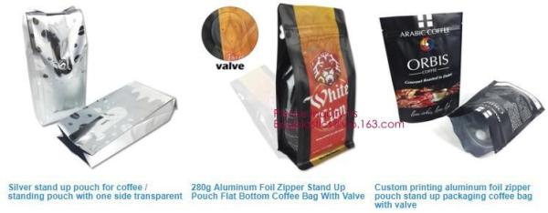 Square Flat Bottom Packaging Bag Craft Paper Eco Friendly Stand Up Biodegradable Pouch For Food With Window