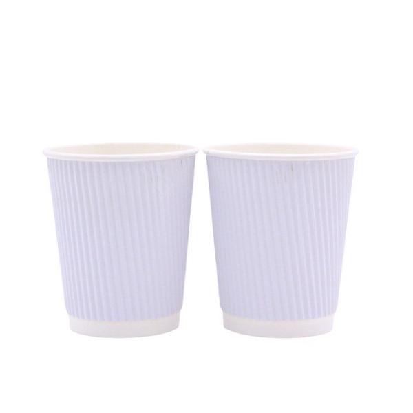 Customized Insulated 8oz Paper Cups Takeaway Coffee Cups For Cold Hot Drinks