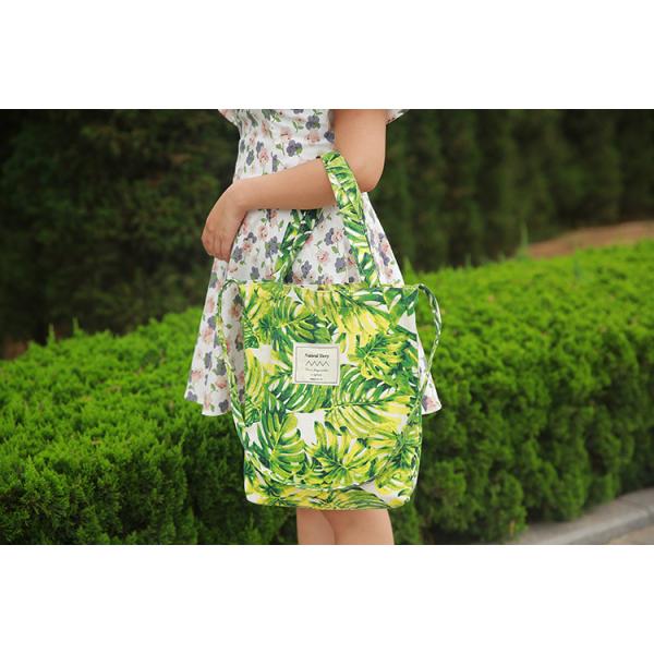 Thick canvas bag diagonal handbags Korean literary minimalist portable shoulder bag shopping bag