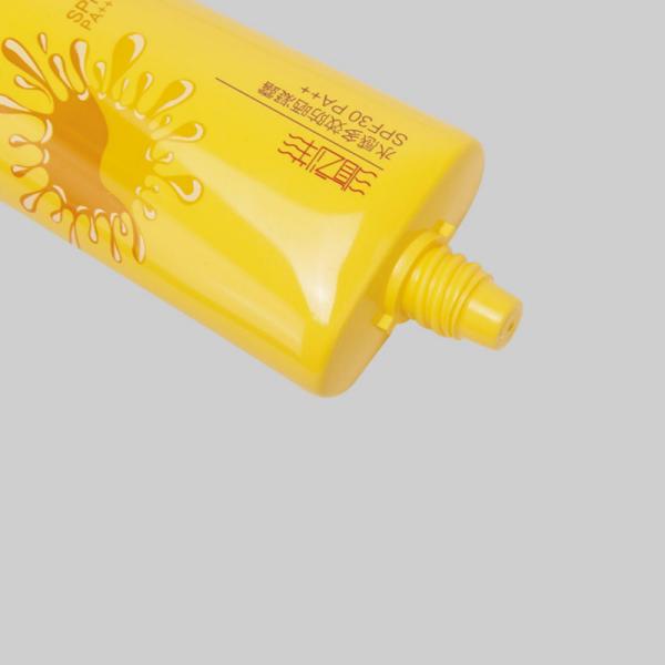 tubo líquido plástico cosmético da fundação do tubo do creme do BB 60-120ml com o tubo oval plástico da tampa lisa super