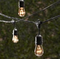Lâmpada de cordas de PVC exterior E26 E27 S14 Edison Bulb Incluído LED à prova d'água G40