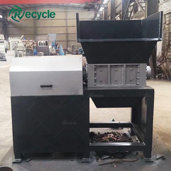 Single Shaft Shredder for Scrap Metal Aluminum Cans Mini Shredding Machine 4kW Power