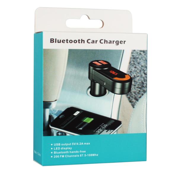 Wireless Bluetooth FM Transmitter With Dual USB Ports Car Charger