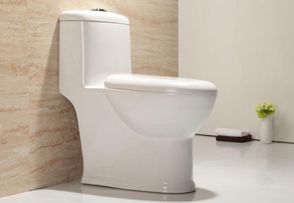 Anti bactéries de nettoyage facile de toilette en céramique confortable d'une seule pièce