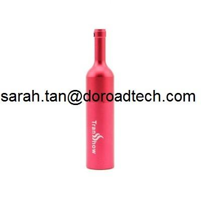Original High Quality Real Capacity Red Wine Bottle Metal USB Flash Drives