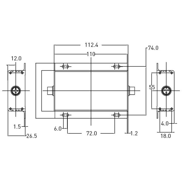 Small Transducer Load Cell Amplifier Digital Input / Load Cell Transmitter