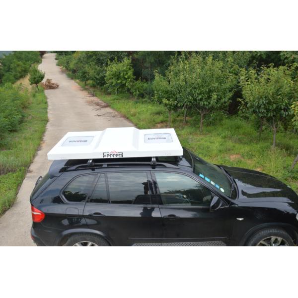 Grey Car Roof Top Tent for Vehicle Diy 4 Person Camping Area 2.4 Square Meters