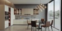 Modern Slab Kitchen Cabinets Plywood Furniture Corner Wall Cabinets