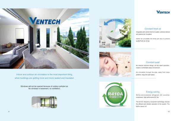 Constant Quiet Whole House Ac System 25.4-197.6KW Cooling Capacity