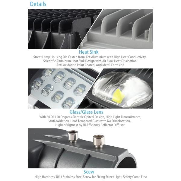 Тип уличный свет коробки ботинка СИД 200в, умные внешние уличные фонари умирает раковина литого алюминия