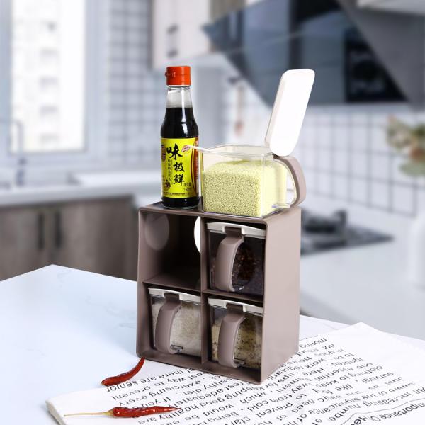 Salt Sugar Monosodium Glutamate Four Seasoning Set Polypropylene Boxes