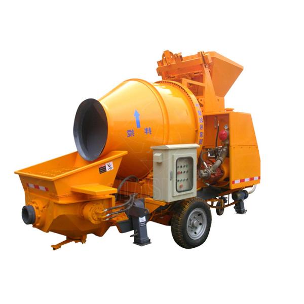 Remote Control Concrete Mixer Pump , Portable Mobile Construction Machines