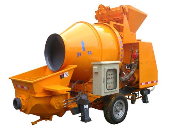 Self Loading Mobile Boom Pressure Winget Portable Concrete Mixer With Pump