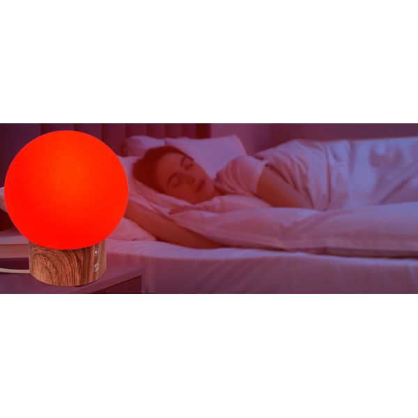 630nm Red Light Therapy Night Light USB C Charging Moon Night Lights 10000Lux