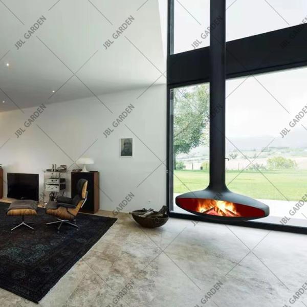Carbon Steel Wood Burning Fire Pits Hanging Suspended Ceiling