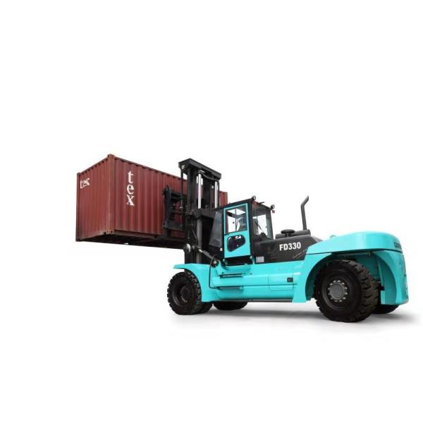 Commins Engine 28t Diesel Forklift Fd280 with Pneumatic Tyres and Fork Positioner