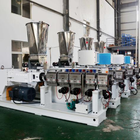 Shenzhen HYPET PS75/38  95/38  125/38 High Efficient And High Speed Parallel Twin Screw Plastic Extruders