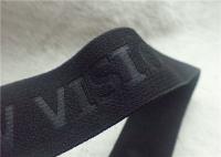 La bande élastique à haute fréquence de jacquard a gravé le logo en refief adapté aux besoins du client pour le vêtement