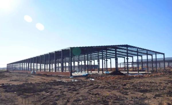 O Fluorocarbon do GV pinta o armazém da construção de aço do período 36m