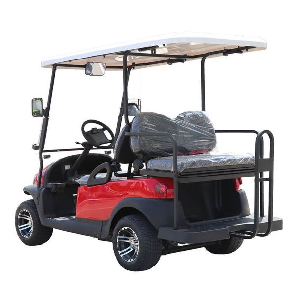 White Used Electric Golf Carts With Trojan Battery CE Approved 4 Seater 275A