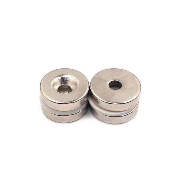 Strong Ndfeb N35 Permanent Ring Neodymium Magnet Nickel Coating