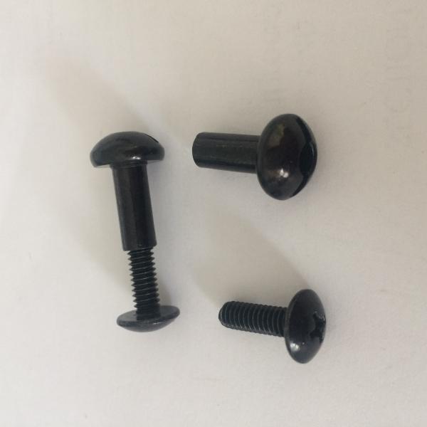 Black Zinc Plated Steel Binding Barrels and Screws