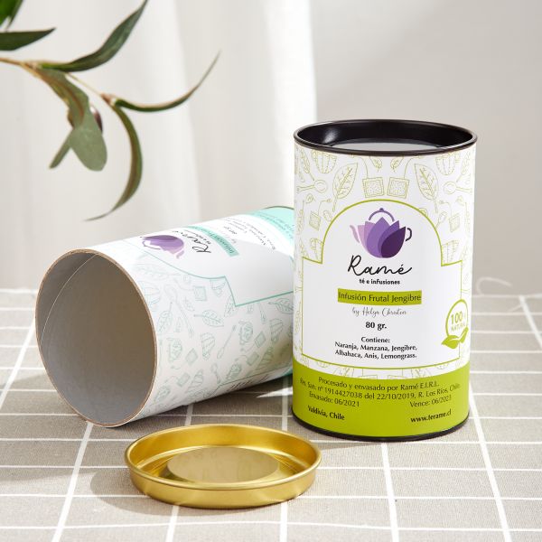 Recyclable Empty Coffee Paper Cans Packaging With Airtight Lid Custom Sizes