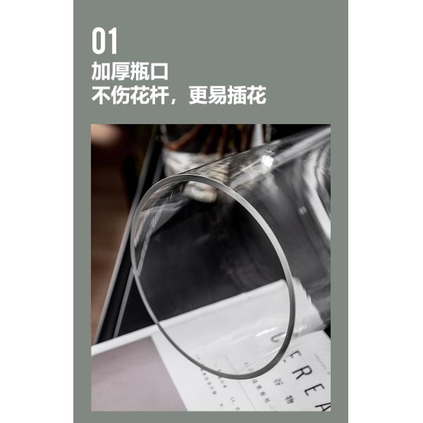 Minimalist 60cm High Tall Glass Vases The Perfect Combination of Style and Function