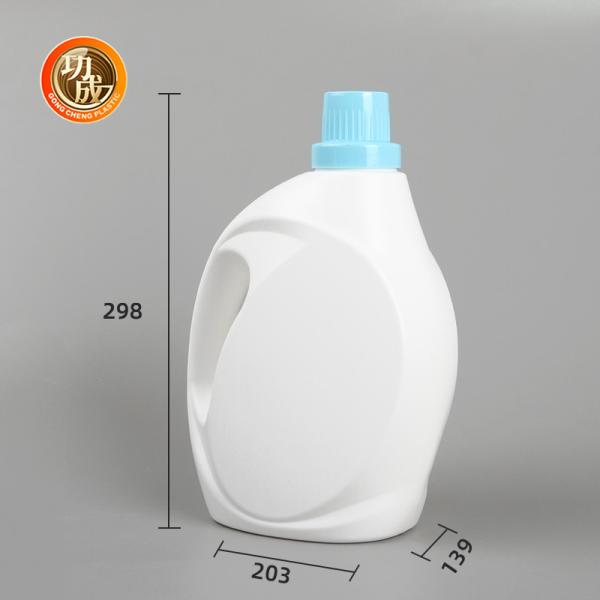 Пустая бутылка бутылки 1000ml 1500ml 3000ml тензида прачечной HDPE белая жидкостная детержентная