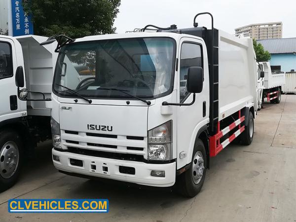 700P 190hp ISUZU Garbage Truck Compressed Rubbish Power Steering