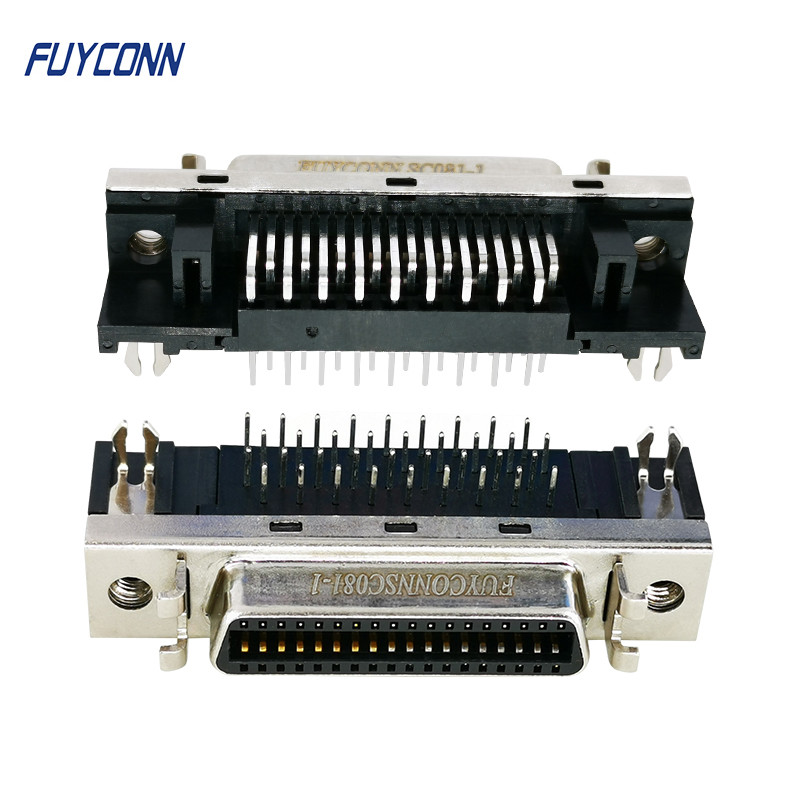 Соединителя SCSI PCB соединитель сервопривода штыря SCSI 36 женского R/A женский